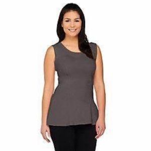 Kathleen Kirkwood Swing Cami with Georgette Back Peplum